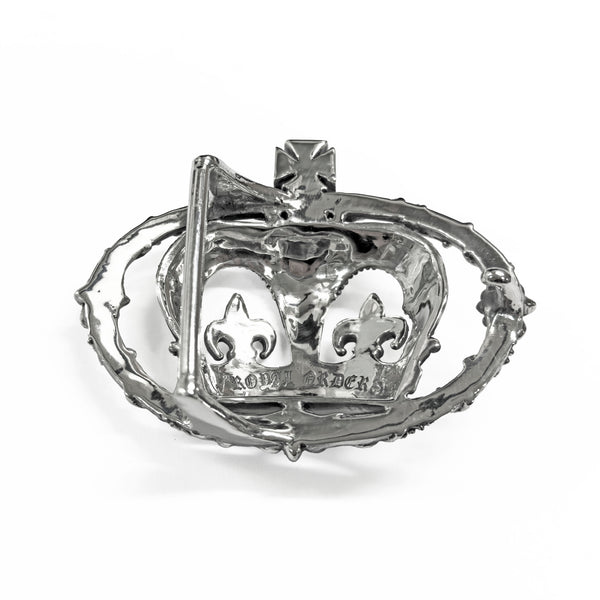 B.Crown/ビークラウン/Lukcy(type-B)/CD CROWN IN FLEUR DES LIS VINE BELT BUCKLE w/ PAVÈ CUBIC ZIRCONIA