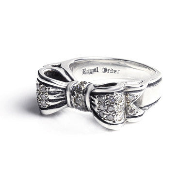 BOW RING w/ PAVÉ DIAMONDS – Royal Order BOW RING w/ PAVÉ DIAMONDS – Royal Order