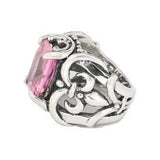 MAGDALANE RING w/ FLEUR DE LIS & CZ