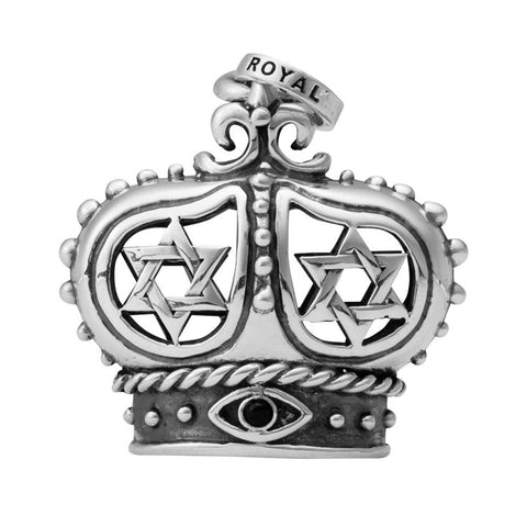 CROWN OF DAVID PENDANT w/ CZ
