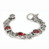 TRIBAL LINK BRACELET w/ 3 CZs