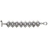 DOUBLE FLEUR DE LIS TRELLIS BRACELET w/ CZ