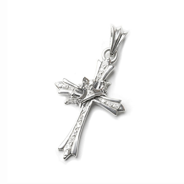 SISTINE CROSS PENDANT w/ PAVÉ DIAMONDS