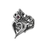 FIONA HEART RING w/ CHARM