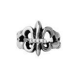 TWISTED FLEUR DE LIS RING w/ PRECIOUS STONES