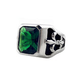 FLEUR DE LIS SQUARE RING w/ CZ