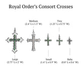 LARGE CONSORT CROSS PENDANT w/ CZ