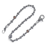 CORONET WALLET CHAIN w/ TUDOR CROWNS & CZ
