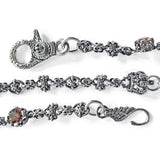 CORONET WALLET CHAIN w/ TUDOR CROWNS & CZ