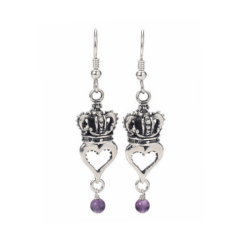 MARGUERITE CROWNED HEART w/ AMETHYST