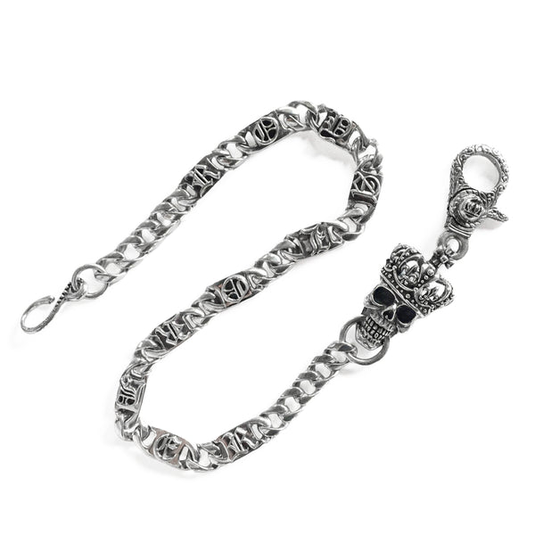 RO SKULL KING PLAIN LINK WALLET CHAIN