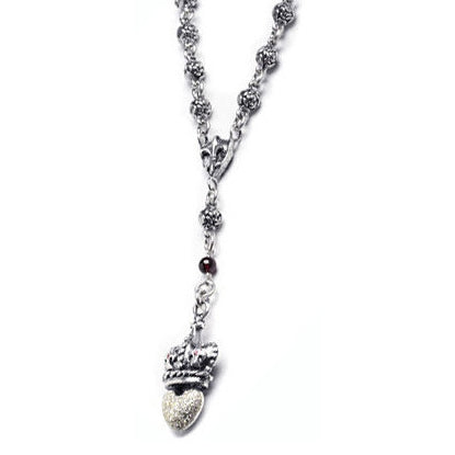 SACRED HEART ROSARY w/ PRECIOUS STONES