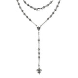 SMALL ROSE BEAD ROSARY w/ FDL