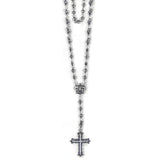 ROSES & SKULLS ROSARY w/ MEDIUM CONSORT CROSS