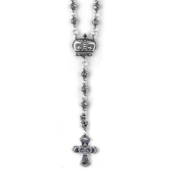 ROSES & SKULLS ROSARY w/ EPOCA CROSS