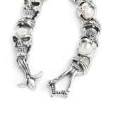 CRUSADER SKULL BRACELET w/ CROSS