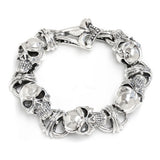 CRUSADER SKULL BRACELET w/ CROSS