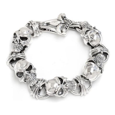 CRUSADER SKULL BRACELET w/ CROSS
