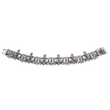 SMALL QUEEN CROWN TRELLIS BRACELET w/ CZs