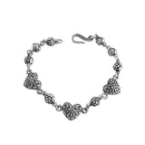 ROSEBEAD BRACELET w/ CARVED HEARTS