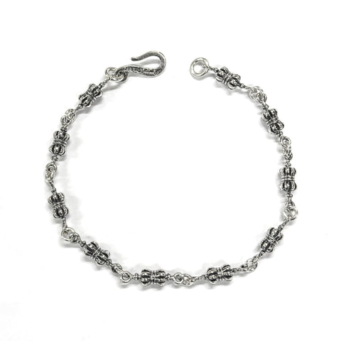 TINY DOUBLE ROYAL CROWN BRACELET