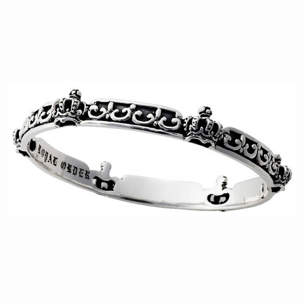 CROWN & FLEUR DES LIS BANGLE