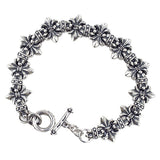 DOUBLE FLEUR-DE-LYS & GO BEAD BRACELET