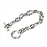 SMALL / MEDIUM CHAIN BRACELET w/ TOGGLE & CZs