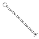 SMALL / MEDIUM CHAIN BRACELET w/ TOGGLE & CZs