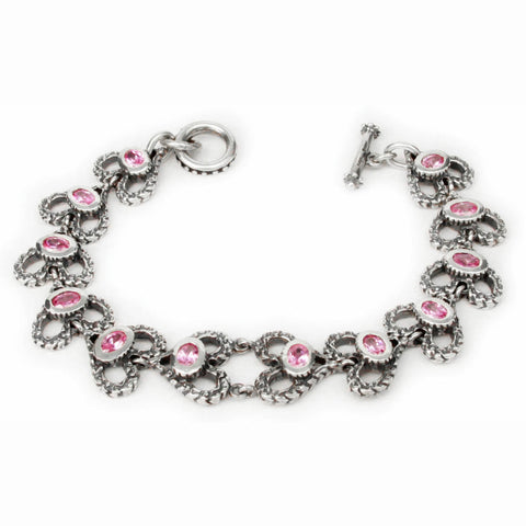 ETERNAL HEART BRACELET w/ CZs