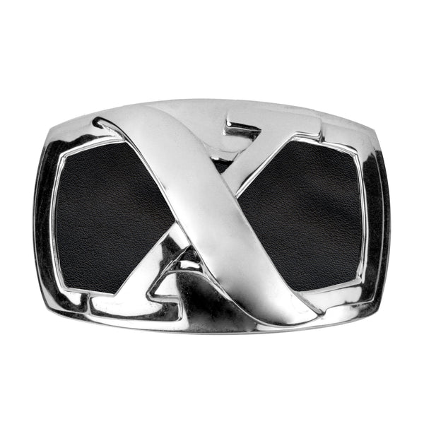 LUNAR X BELT BUCKLE w/ BLACK LEATHER