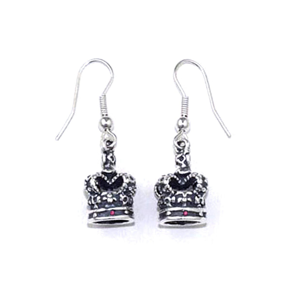 ROYAL CROWN EARRINGS w/ RUBIES OR SAPPHIRES