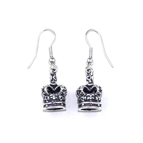 ROYAL CROWN EARRINGS w/ RUBIES OR SAPPHIRES