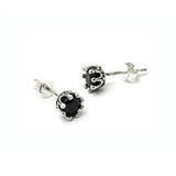 TINY CROWN STUDS w/ CZ