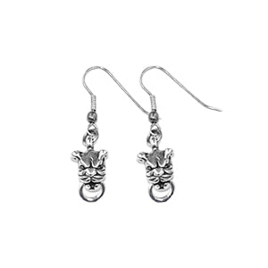 MINI PIT BULL EARRINGS w/ RING