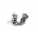 TINY SKULL w/ CROWN STUDS