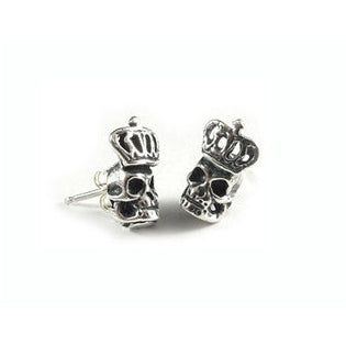 TINY SKULL w/ CROWN STUDS