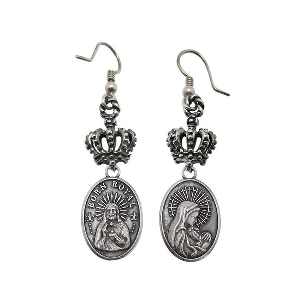 MADONNA EARRINGS w/ CROWN HOOK