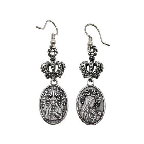 MADONNA EARRINGS w/ CROWN HOOK