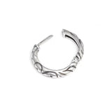 SMALL RIBBON BAND HOOP EARRINGS