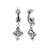 MAGESTIQUE FLEUR DROP EARRING w/ CZ