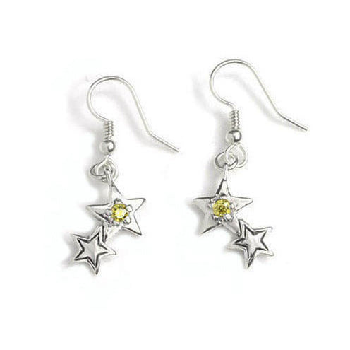 STARSHINE DUO EARRINGS w/ CZ