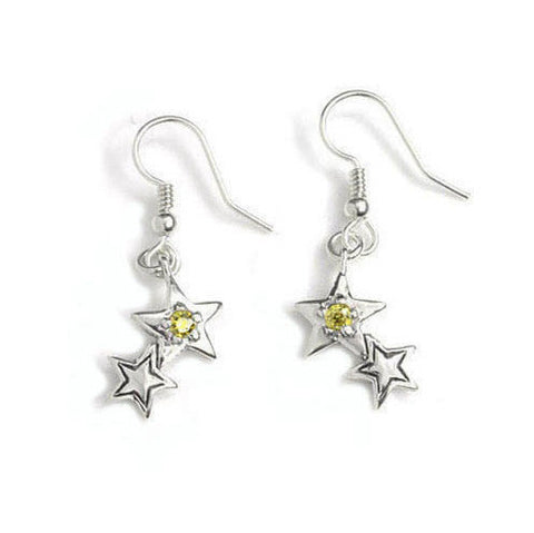 STARSHINE DUO EARRINGS w/ CZ
