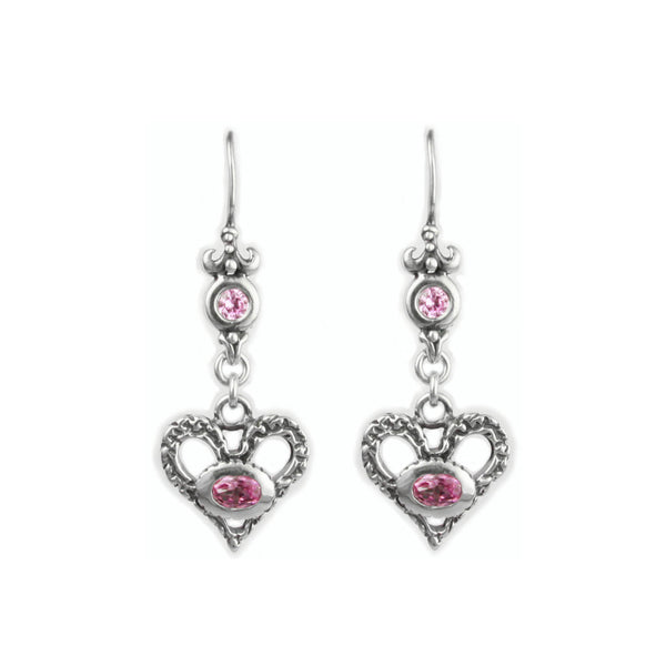 ETERNAL HEART EARRINGS w/ CZ