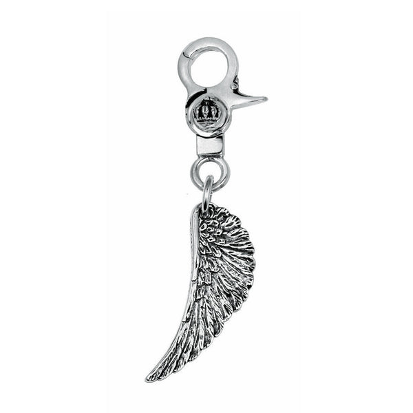 LARGE WING w/ CROWN CLIP KEY CHAIN