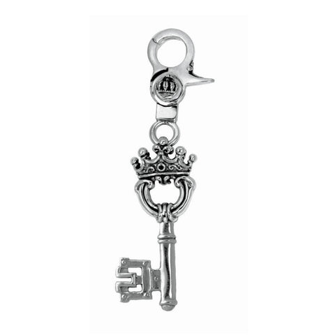 LARGE KEY w/ CROWN & CROWN CLIP KEY CHAIN
