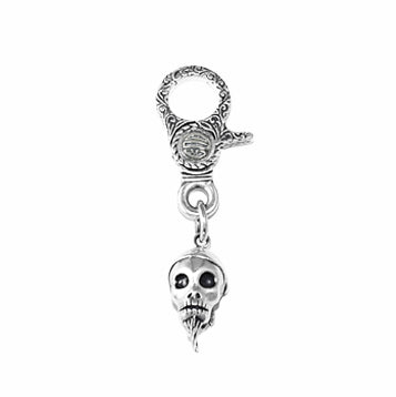 PIRATE SKULL KEY CHAIN w/ GOD CLIP