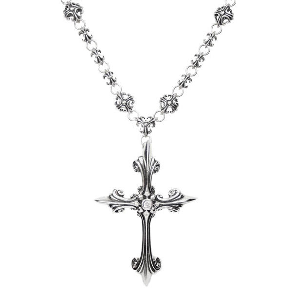 CRUSADER CROSS NECKLACE w/ LARGE VERONA CROSS
