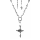 PEEZY CHAIN w/ LARGE CROSS w/ CROWN & REGAL FDL