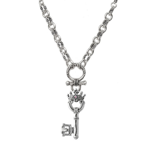 PEEZY CHAIN w/ LARGE KEY & SMALL KEY CHARM
